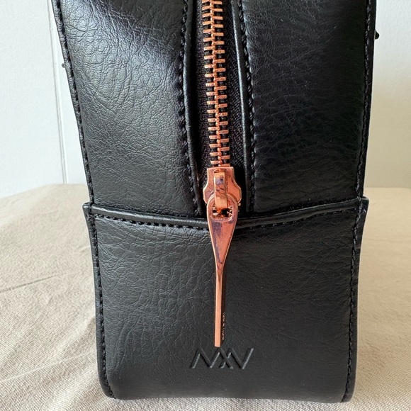 Matt & Nat Taha Satchel Bag Black Rose Gold - Picture 5 of 11